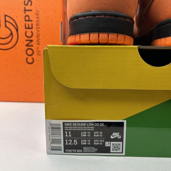 Nike Dunk Low SB OG QS x Concepts “Orange Lobster” Special Box 2023 - Picture 5 of 5